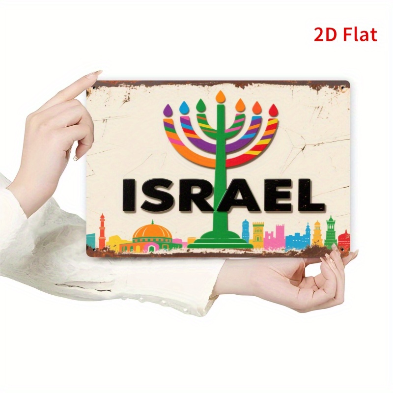 Art & Craft Valley - CIFBUY Plaque murale vintage en aluminium,