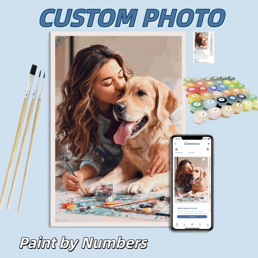 Art And Craft Numbers - Peinture sur toile DIY personnalisée par