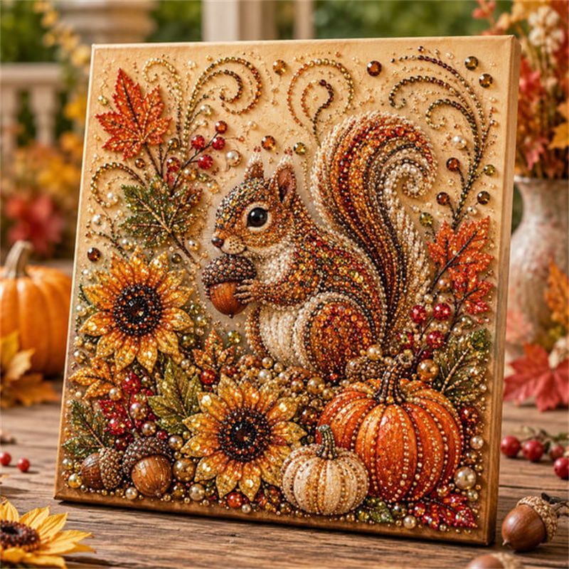Art Craft Flower - Kit de Peinture Diamant Perle Automne,