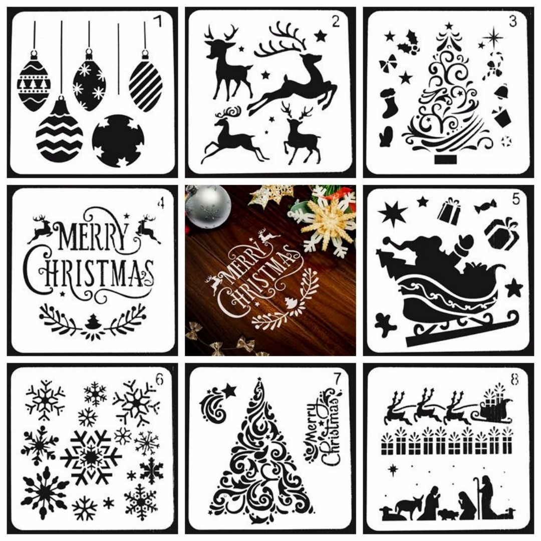 Art And Craft Xmas Tree - 8/12/16 pièces modèles de peinture de