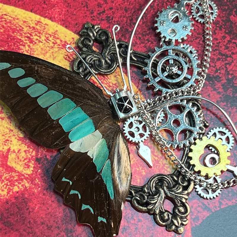 Art Craft In Paper - Kit DIY Cadre Papillon Steampunk avec
