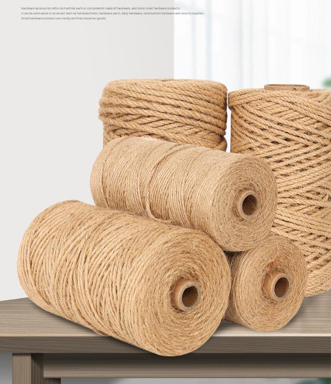 Macrame Cord Cotton - 100M naturel Vintage Jute corde cordon