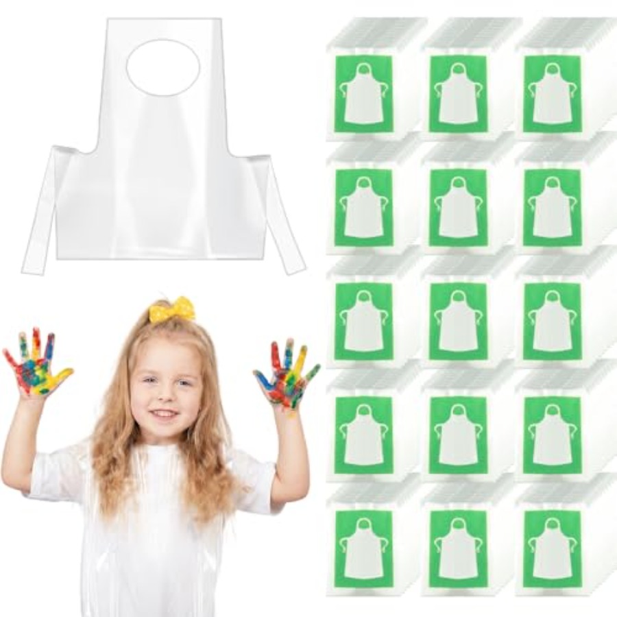 Art Craft Toddlers - HKACSTHI Tabliers jetables en plastique pour