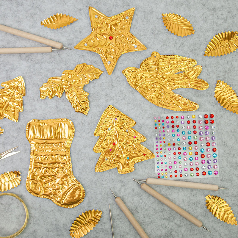 Art Craft In Paper - Bricolage feuille d'or Art Relief décorations