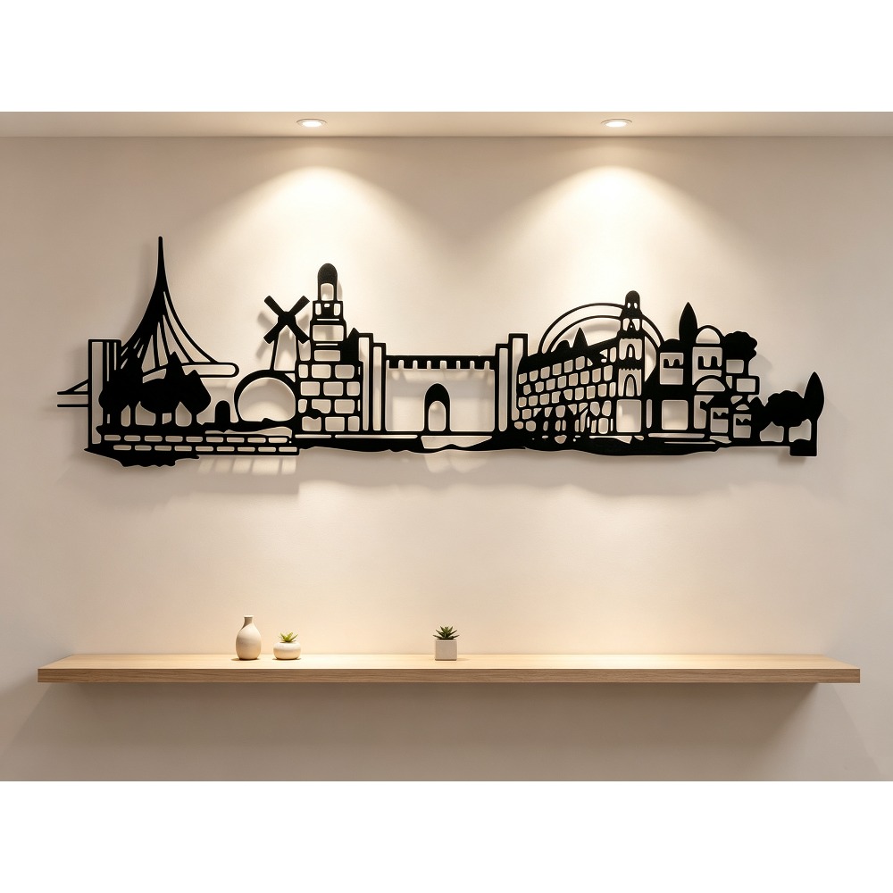 Art & Craft Valley - CIFBUY Décoration murale en métal, silhouette