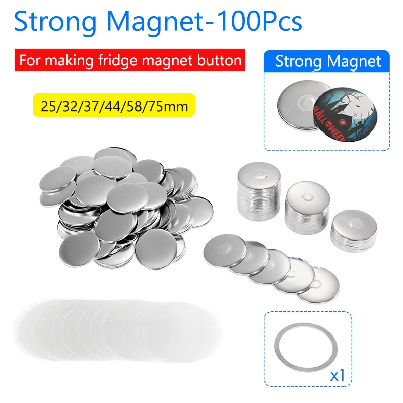 Art Craft Magnet - 50/100 pièces aimant réfrigérateur Badge broche
