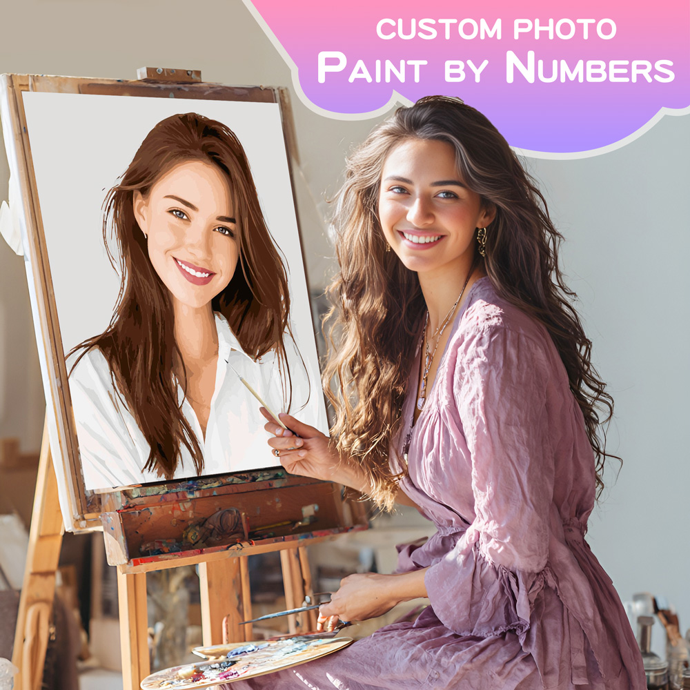 Art And Craft Numbers - Peinture personnalisée par numéros, cadre Photo