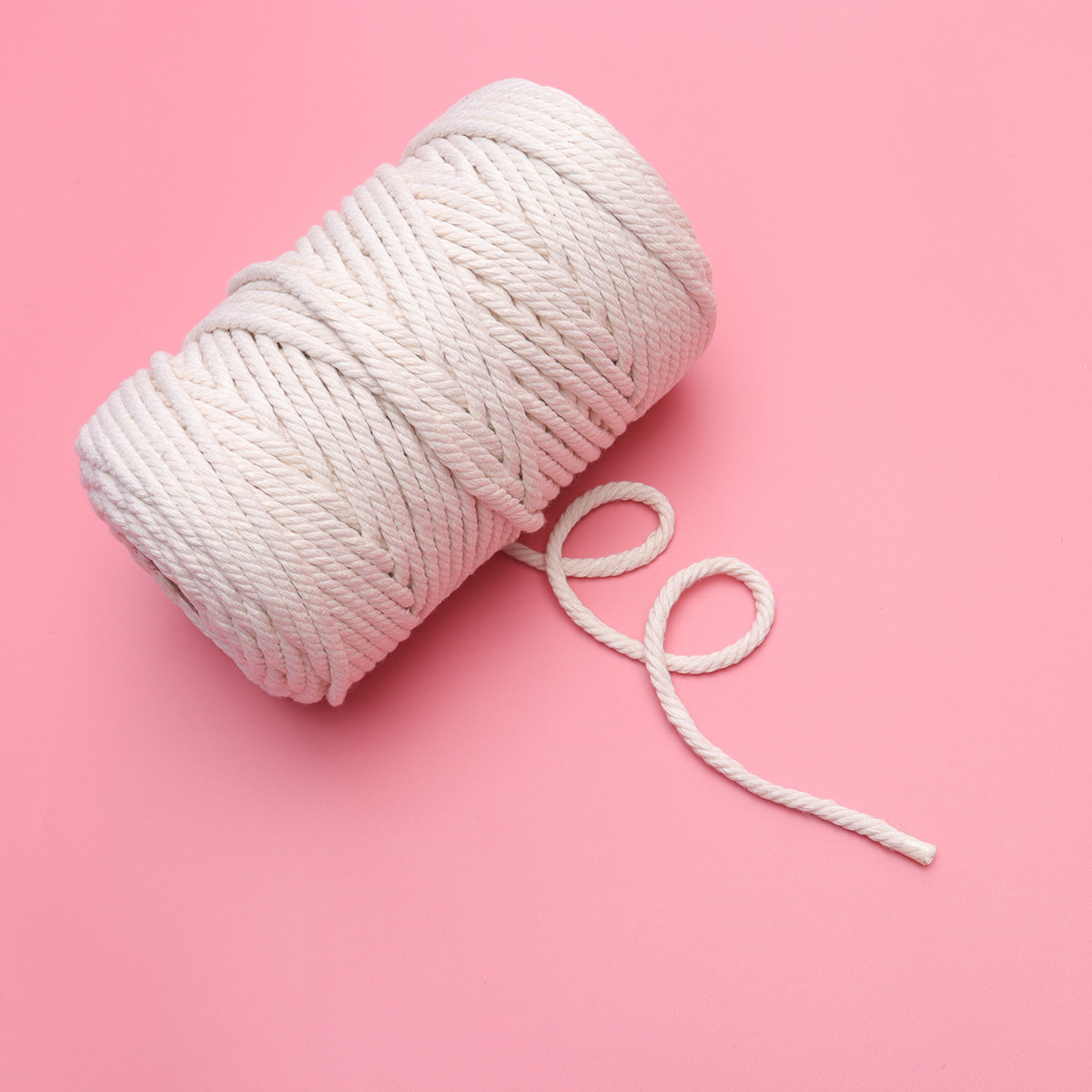 Macrame Cord Cotton - Cordon en coton naturel non blanchi
