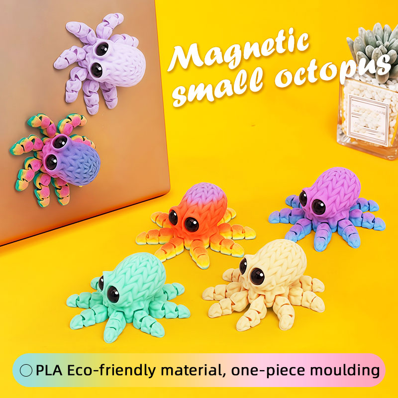 Art Craft Magnet - Adorable aimant de réfrigérateur poulpe imprimé