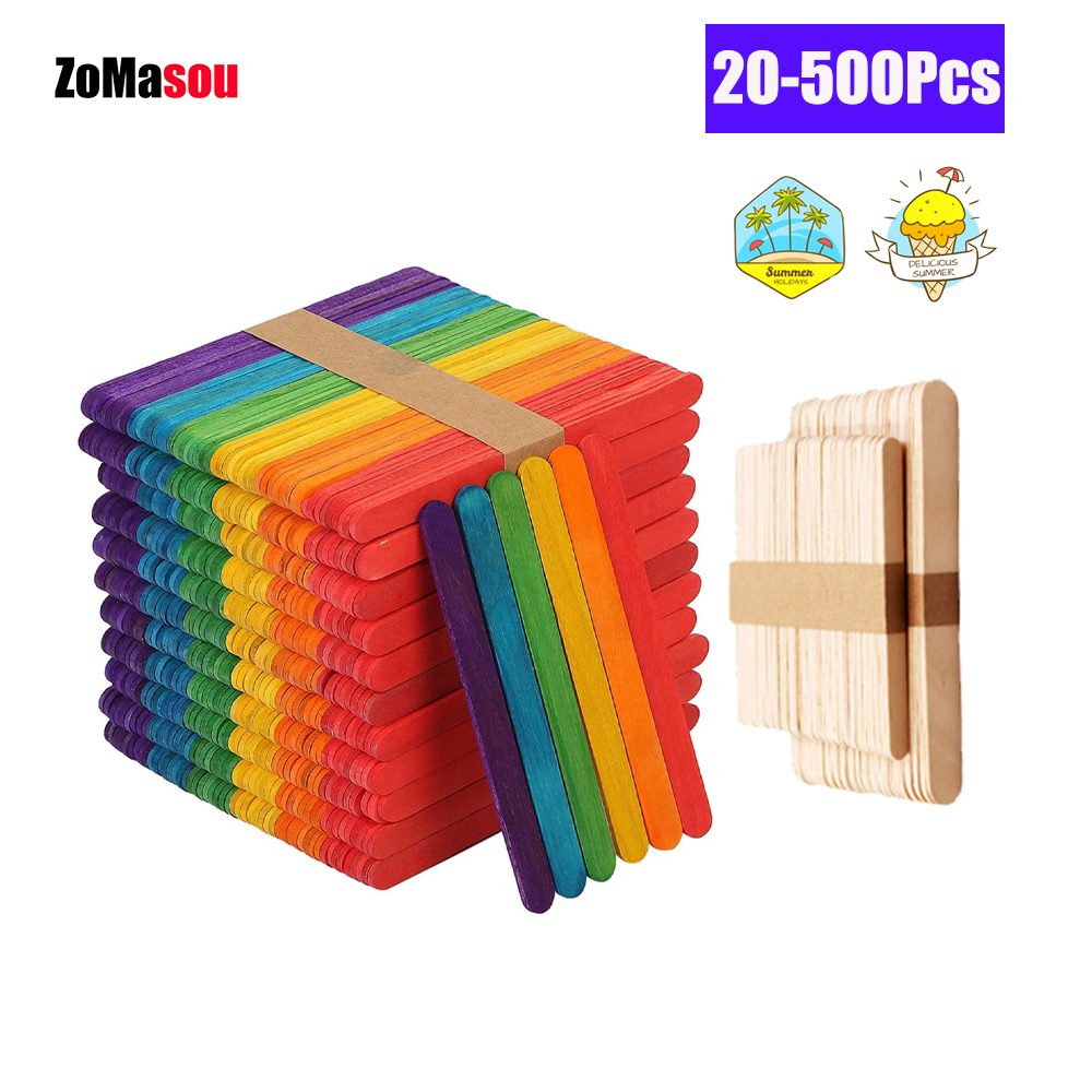 Art Craft Ice Cream - 20/100/500 pièces bâtons de glace bâtons