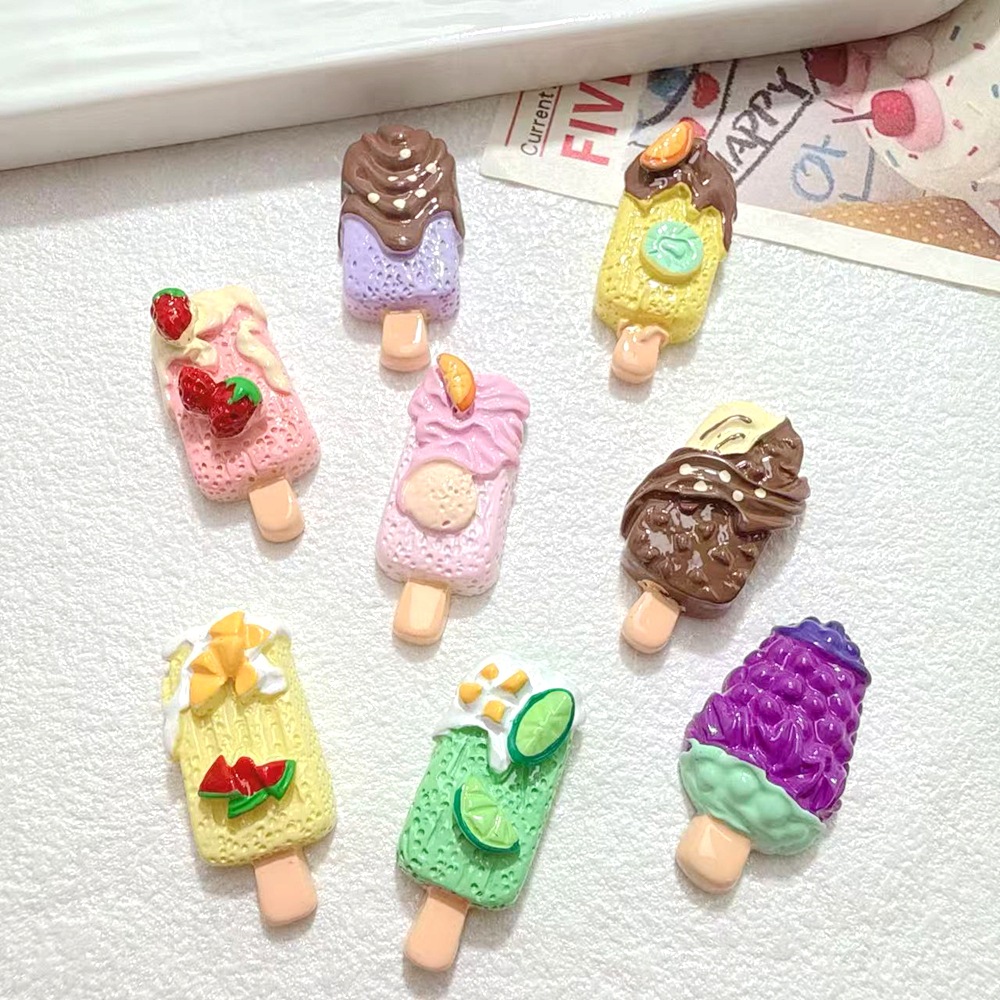 Art Craft Ice Cream - 10/100 pièces Miniatures mignonnes maison de