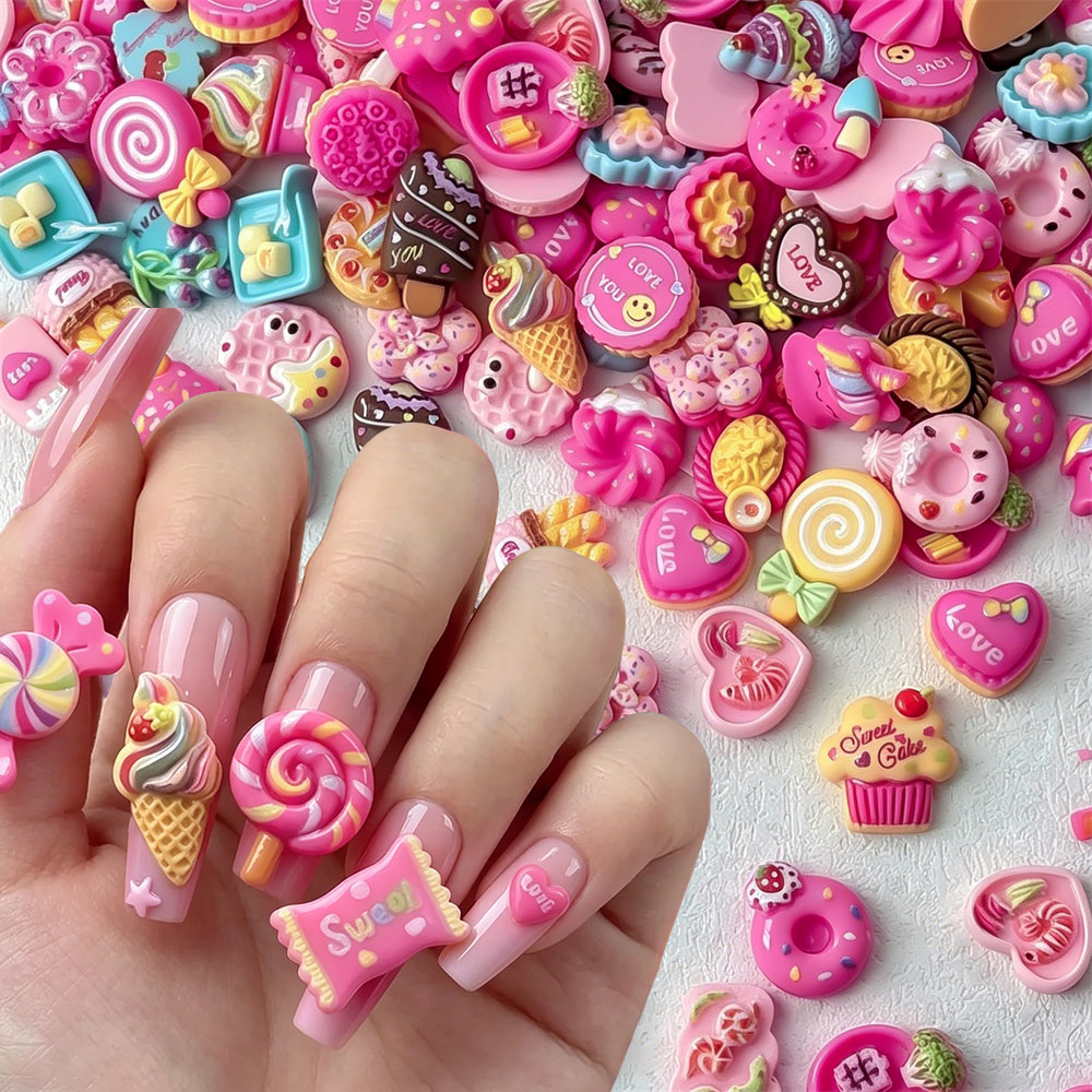 50 PIÈCES Mini Breloques en Ré - Art Craft Ice Cream avis et prix