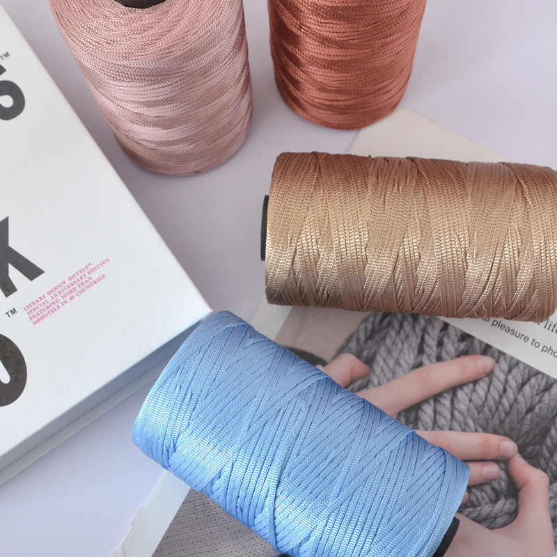 Fil brillant plat en polyester - Macrame Cord Cotton avis et prix