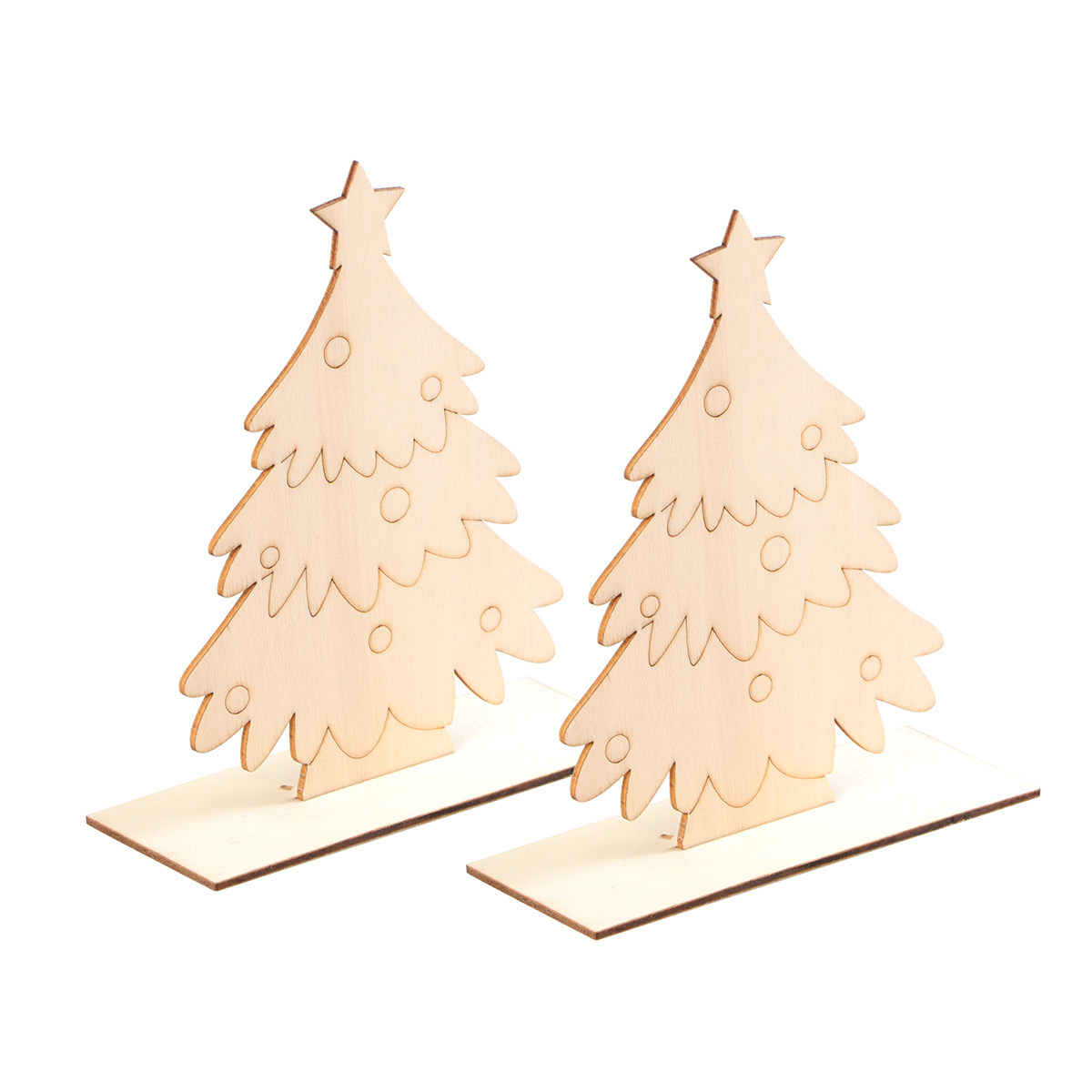 Ensemble de 2 ornements de Noë - Art And Craft Xmas Tree avis et prix
