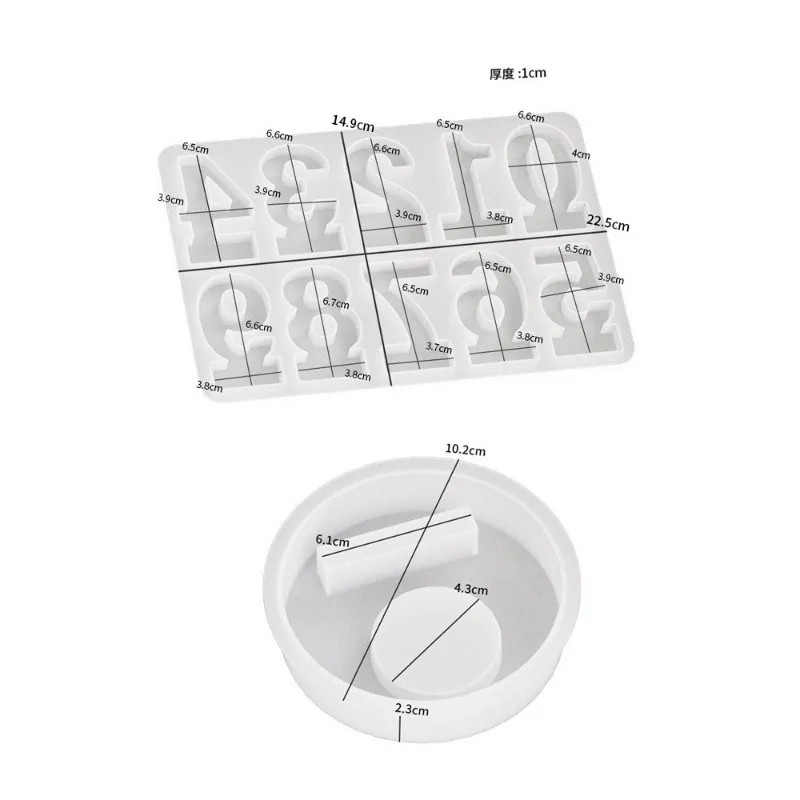 Lot de 2 moules en silicone po - Art And Craft Numbers avis et prix