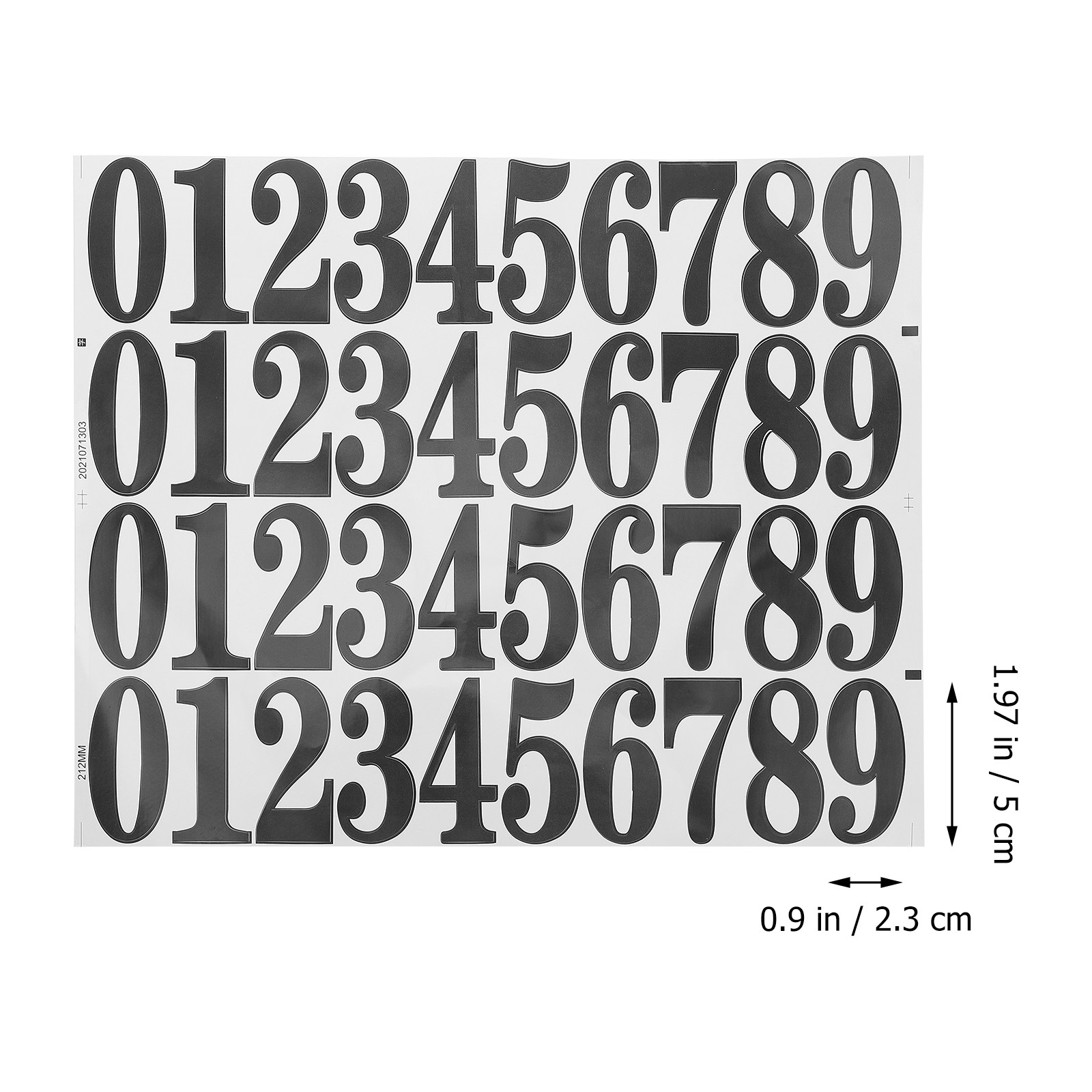 5 feuilles d'autocollants numé - Art And Craft Numbers avis et prix
