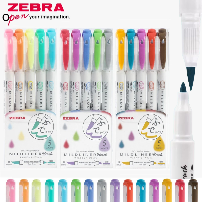 Ensemble de stylos surligneurs - Zebra Pen Sarasa avis et prix