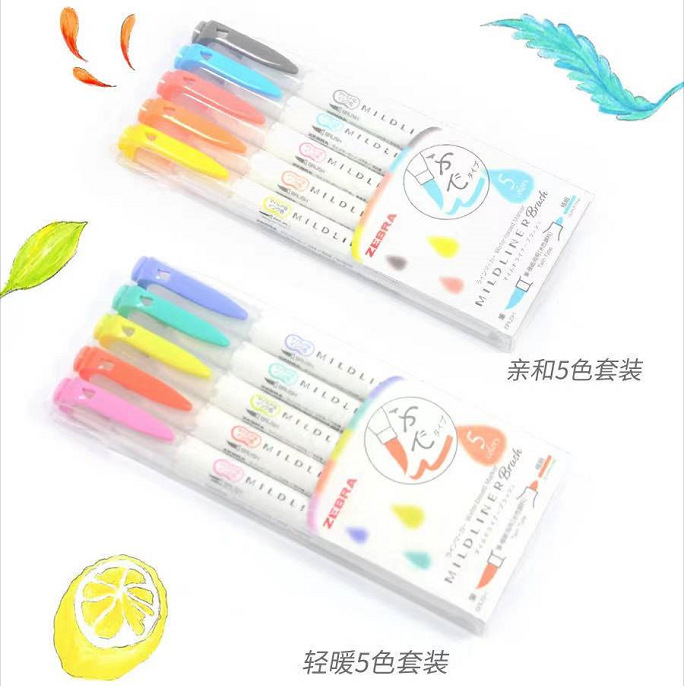 Ensemble de stylos surligneurs - Zebra Pen Sarasa avis et prix