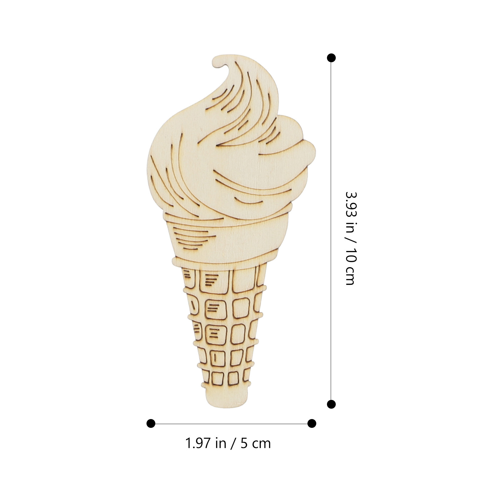 70 pièces de tranches de bois  - Art Craft Ice Cream avis et prix
