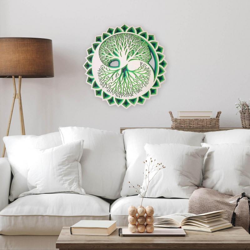 Art mural en bois avec arbres, - Art Craft Meaning avis et prix