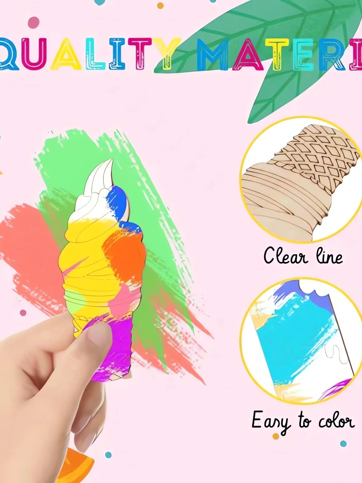 Découpes de bois de crème glac - Art Craft Ice Cream avis et prix