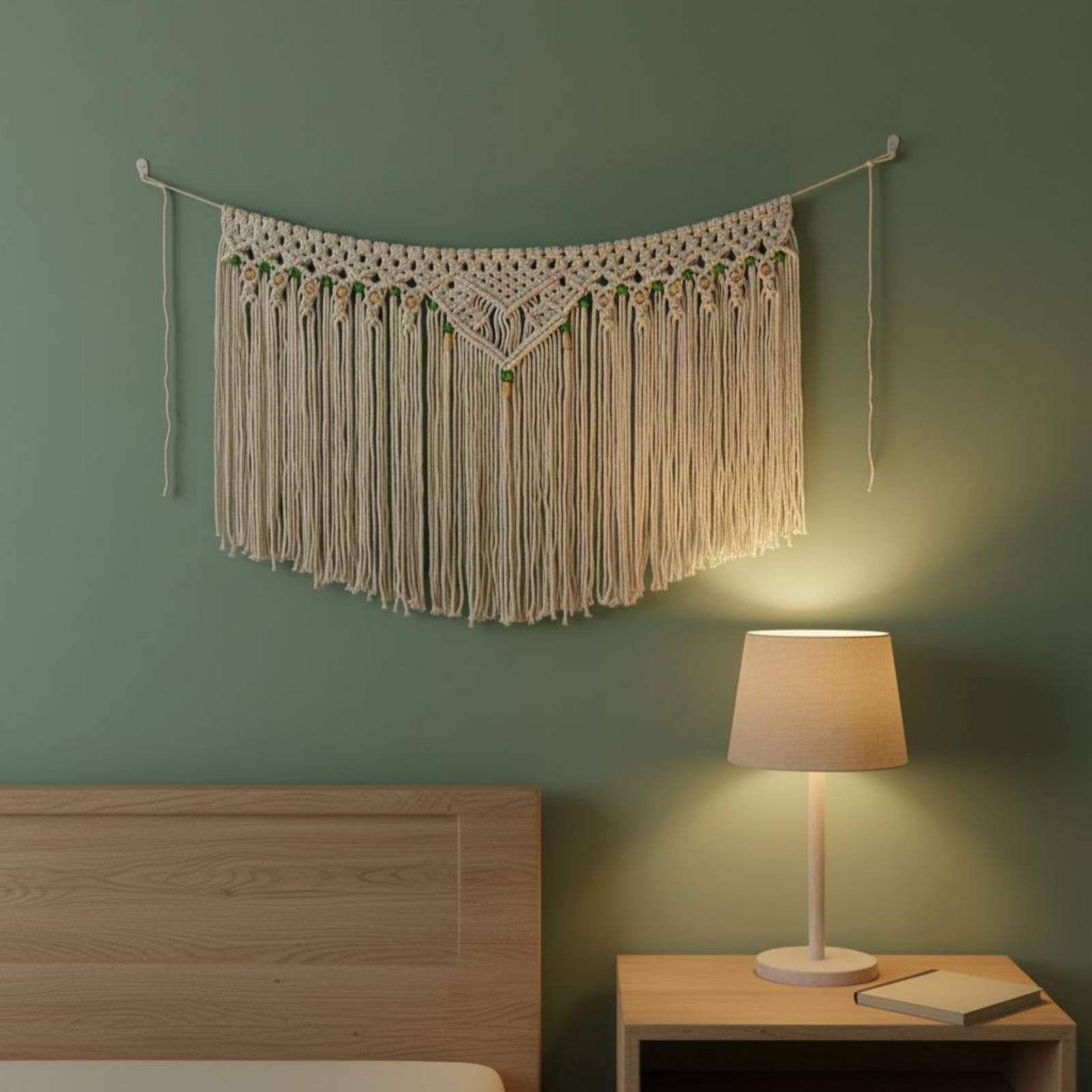 Décoration murale en franges,  - Macrame Cord Cotton avis et prix