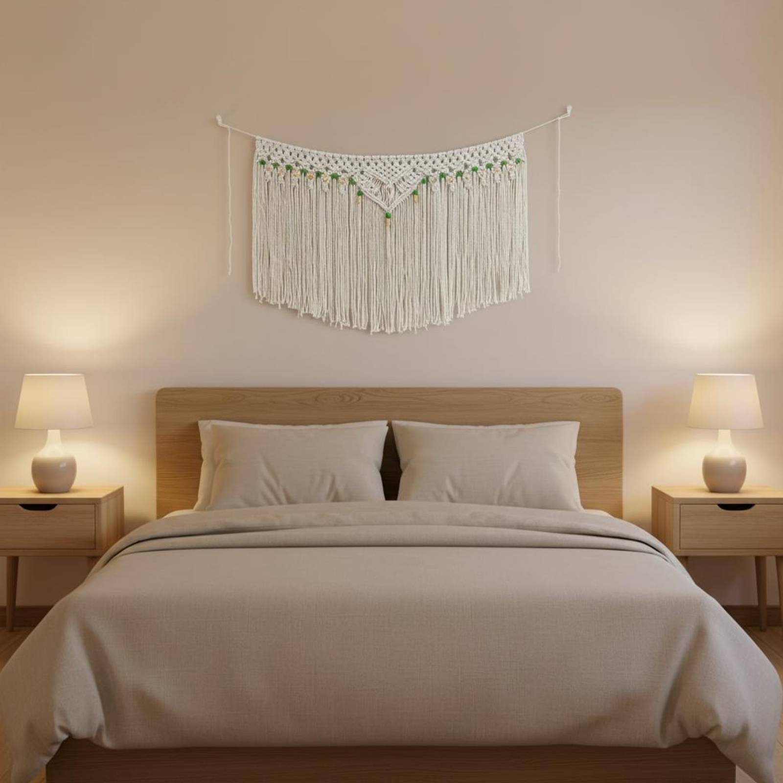 Décoration murale en franges,  - Macrame Cord Cotton avis et prix