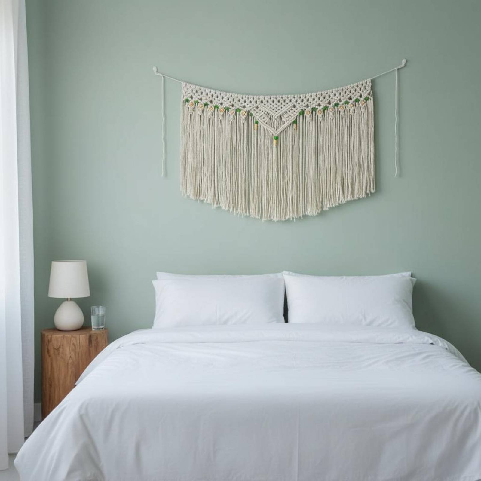 Décoration murale en franges,  - Macrame Cord Cotton avis et prix