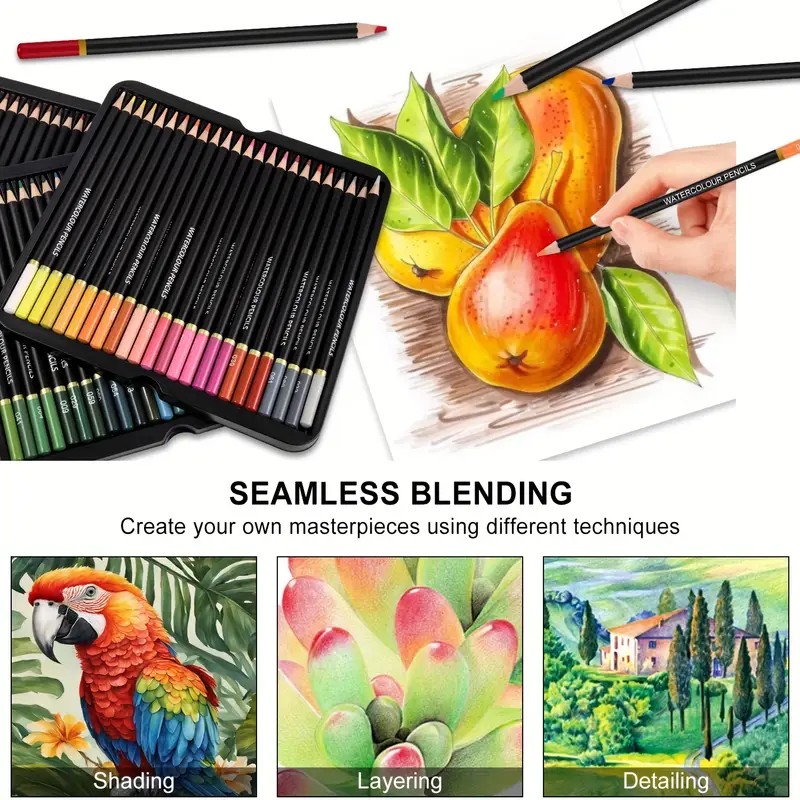 Brutfuner 72 crayons aquarelle - Colored Pencil Professional avis et prix