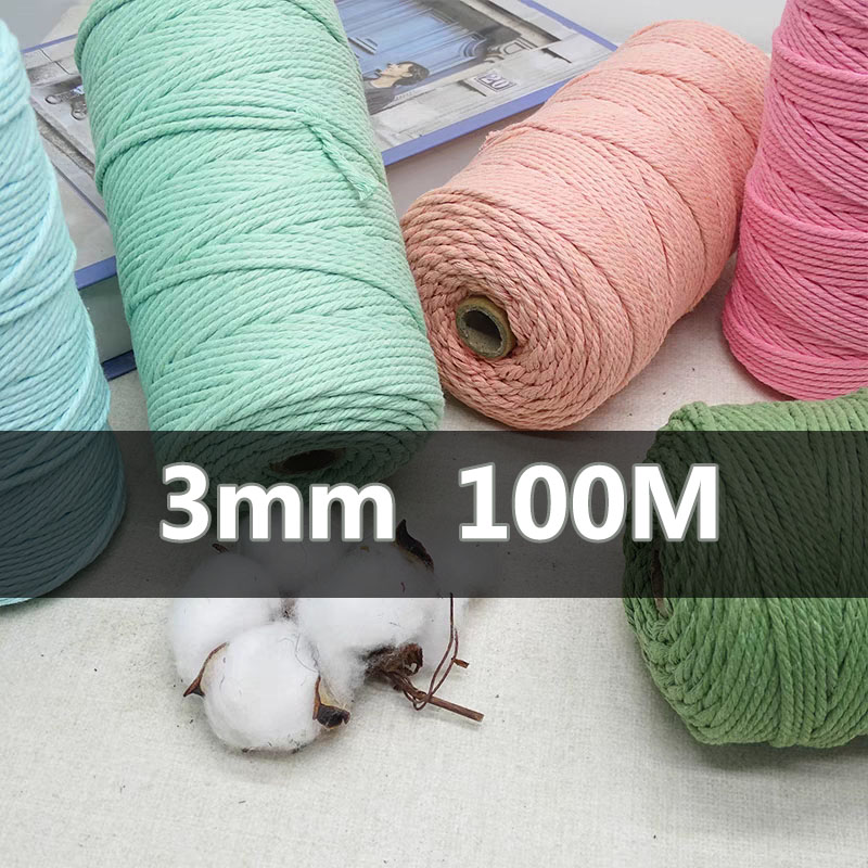 3mm 100M macramé cordon corde  - Macrame Cord Cotton avis et prix