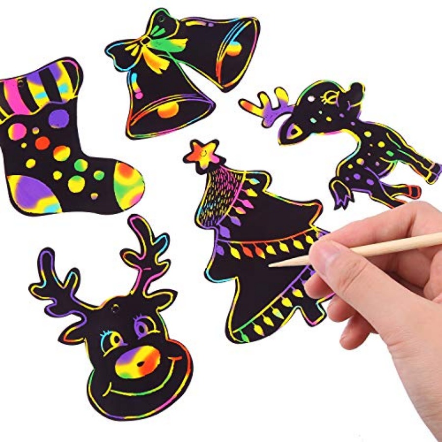 Papier à gratter de Noël, 96 p - Art And Craft Xmas Tree avis et prix
