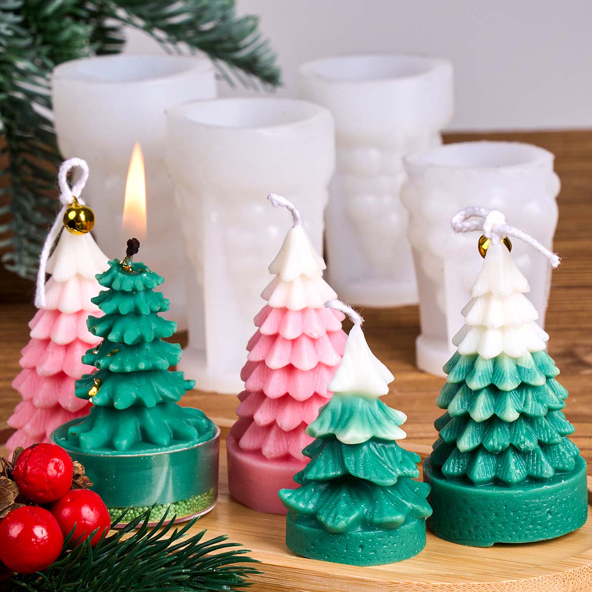Moule en silicone 3D pour boug - Art And Craft Xmas Tree avis et prix