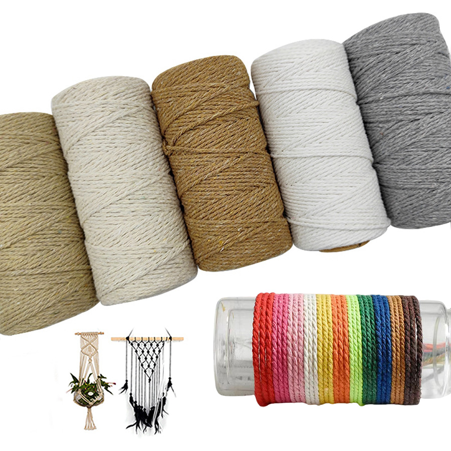100 M/rouleau 2mm coloré coton - Macrame Cord Cotton avis et prix