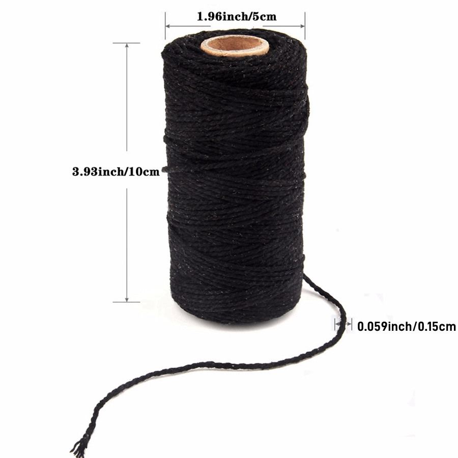 100 M/rouleau 2mm coloré coton - Macrame Cord Cotton avis et prix